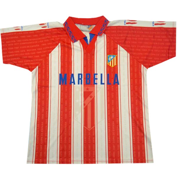 Camiseta Atlético De Madrid Replica Primera Ropa Retro 1995 1996 Rojo